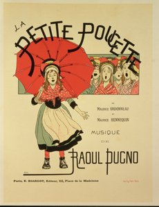 Reproducción de un cartel publicitario de la opereta 